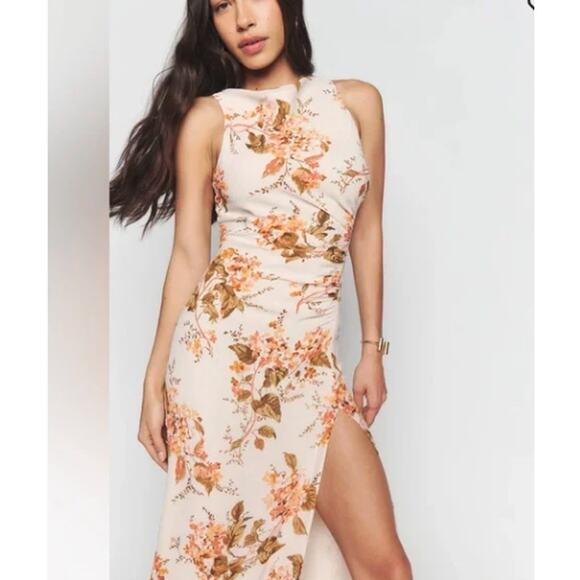 Reformation Womens Senna Floral Maxi Dress Bella Multicolor Size 14 NWT - Picture 2 of 14